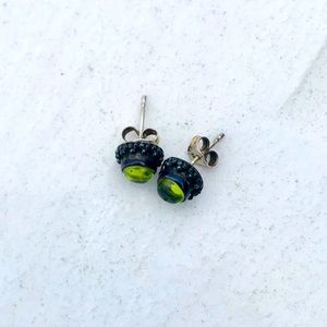 Green earrings